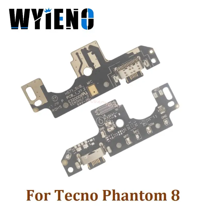 

Wyieno For Tecno Phantom 8 USB Dock Charger Port Plug Jack Microphone MIC Flex Cable Charging Board