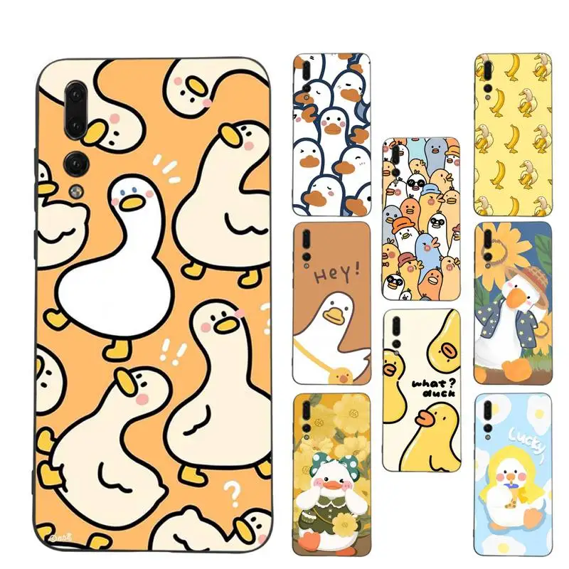 

duck Phone Case Soft Silicone Case For Huawei p 30lite p30 20pro p40lite P30 Capa