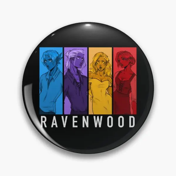Ravenwood The Party Dark Version Мягкая булавка на пуговицах Забавная для одежды Шпилька с