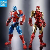 bandai s h figuarts iron man captain america tech on avengers original genuine series marvel legend action figure collect gift