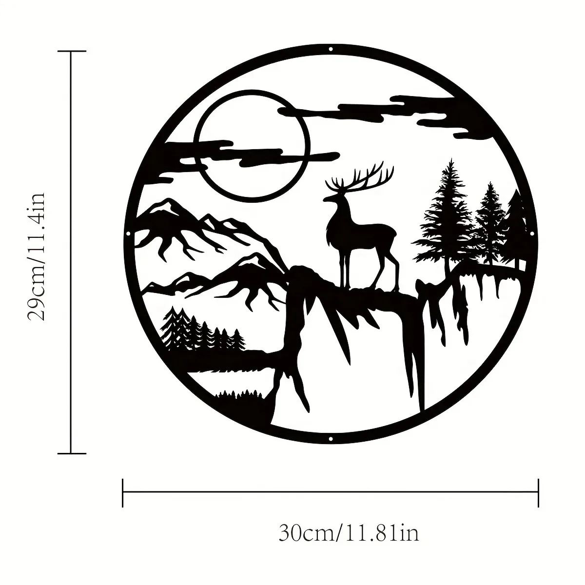 Металлический Знак В Виде Домика С Оленями Тематическое Украшение Для Охоты На
