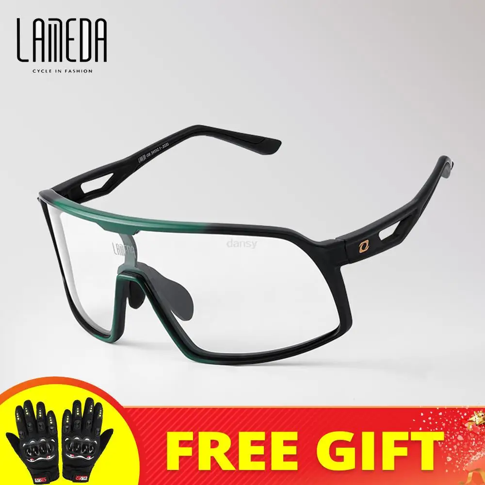 

LAMEDA Photochromic Bike Glasses Bicycle UV400 Sports Sunglasses Men Women Hiking Cycling Fishing Glasses Color-Changing