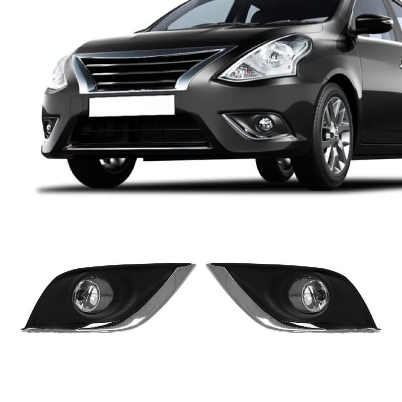 Led Fog Lamp Daytime Running Light For Nissan Sunny/Almera/Versa 2014-2018 Front Bumper Auto Driving Daylamp Accessories