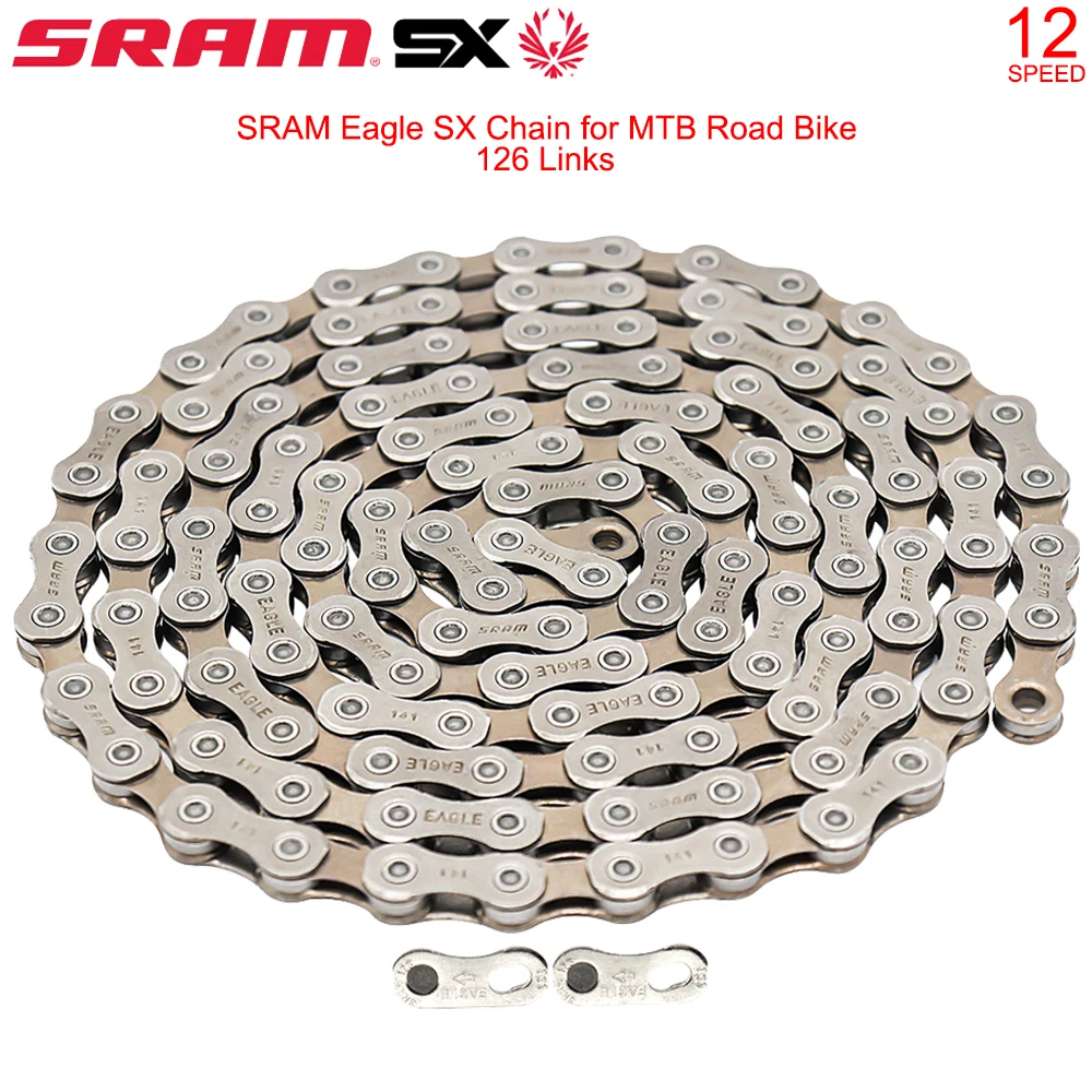 

For Sram Sx Eagle Chain 12 Speed Bicycle Chain 126L Original Road Mountain Bike Chains Fit Sram Sx Eagle Current 12V MTB Current