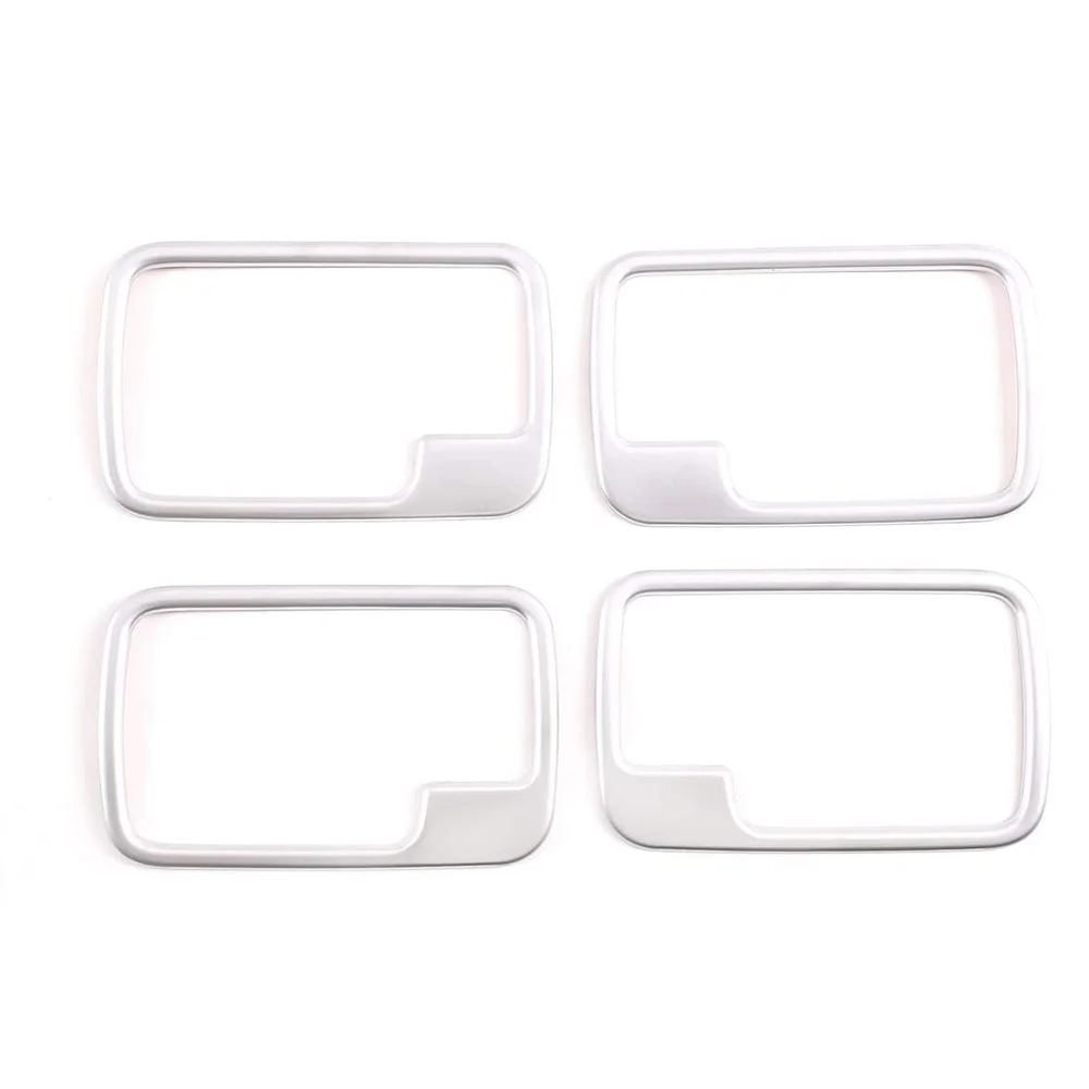 

Внутренняя дверная ручка автомобиля, крышка рамы чаши, молдинг, отделка, наклейки для Land Rover Discovery 3 2004-2009 (серебристый)