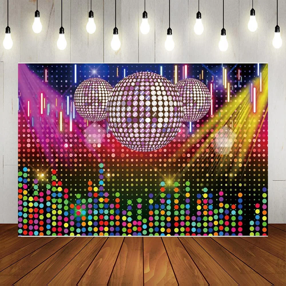 

Фон для фотосъемки в стиле диско-шар фантазия красочная зеленая точка неоновая фотография вечеринка в честь Дня Рождения реквизит для вечеринки в стиле 70-х и 80-х годов декоративный баннер