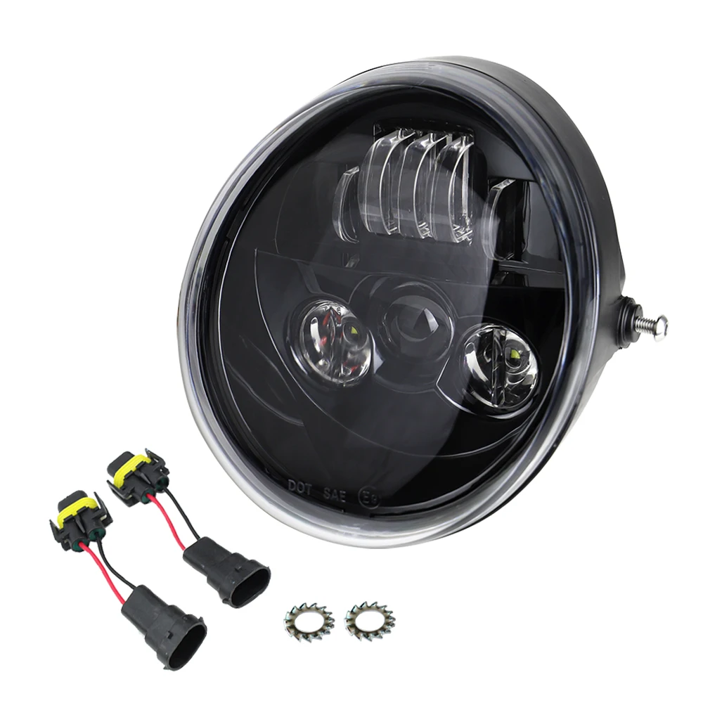 

Для V Rod VRSCF VRSC VRSCR 2002-2017 60 Вт Vrod светодиодная передняя фара HI/ближнего света мотоциклетная фара