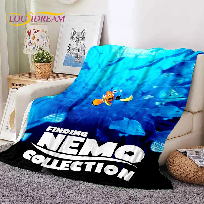 Мягкие фланелевые одеяла с героями мультфильмов Поиск подводного мира удобное
