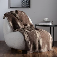 home textile products brown comfortable portable travel blanket