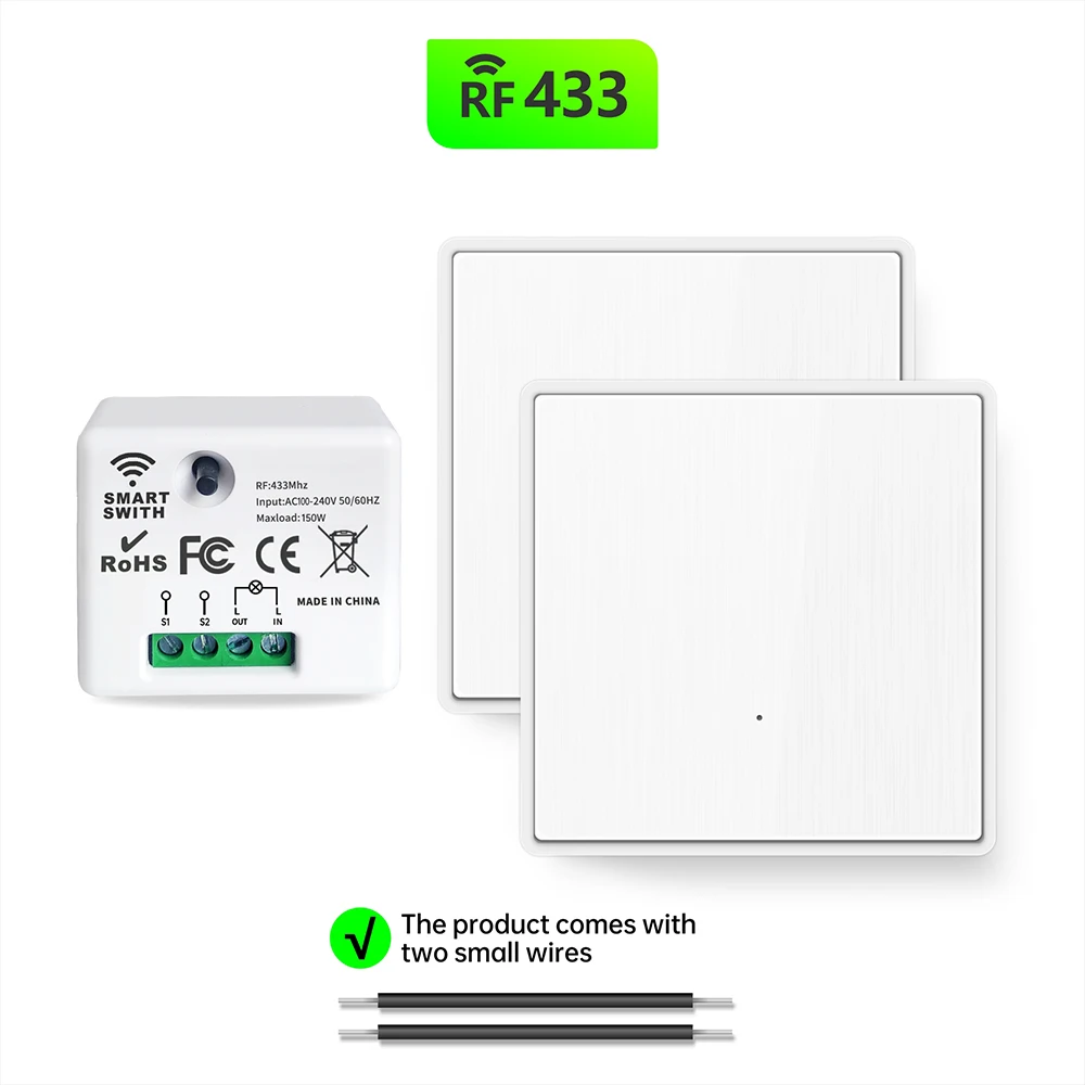 Беспроводной умный выключатель света SLMPLEFUN 220В
