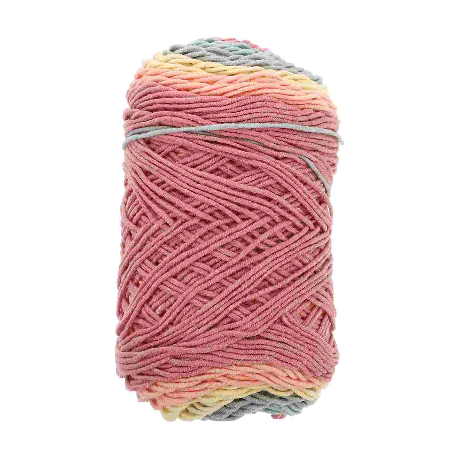 

5 нитей, Радужный хлопковый шнур «сделай сам», цветная веревка для макраме, 45% 55% акрил