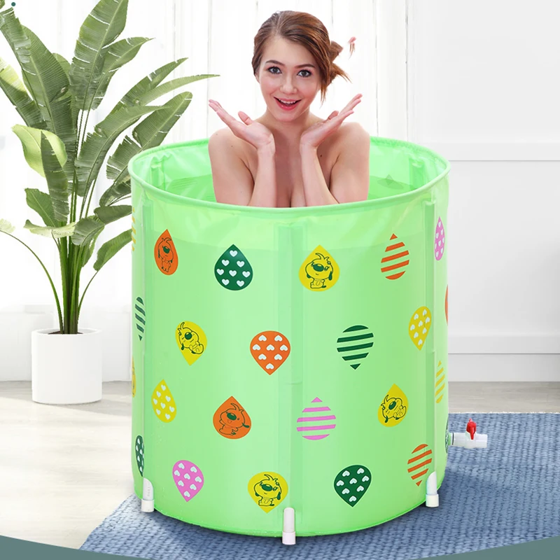 Складная Ванна утолщенная простая портативная детская Изолированная ванна для