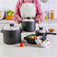 clay casserole ceramic soup pot stew pan korean cartoon strawberry cooking pot high capacity saucepan home kitchen pan cookware