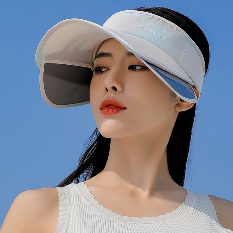 Корейская Солнцезащитная шляпа с защитой от УФ-лучей уличная большими полями