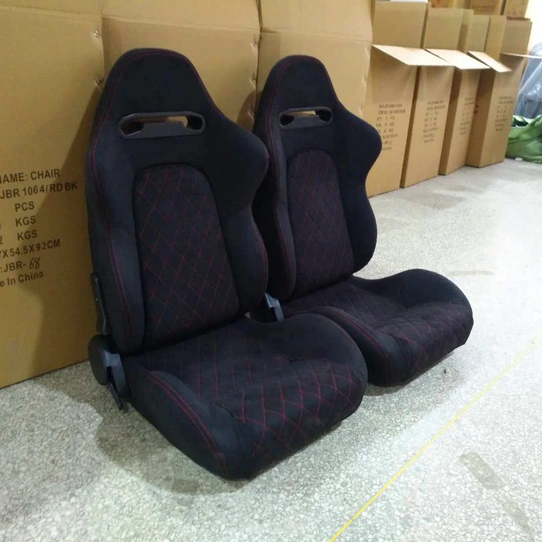JBR1019A Черные замшевые автомобильные сиденья с откидной спинкой новый дизайн