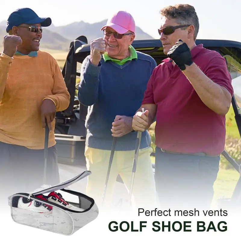 Сумка для обуви гольфа переноска на двойной молнии дорожная сумка дышащая