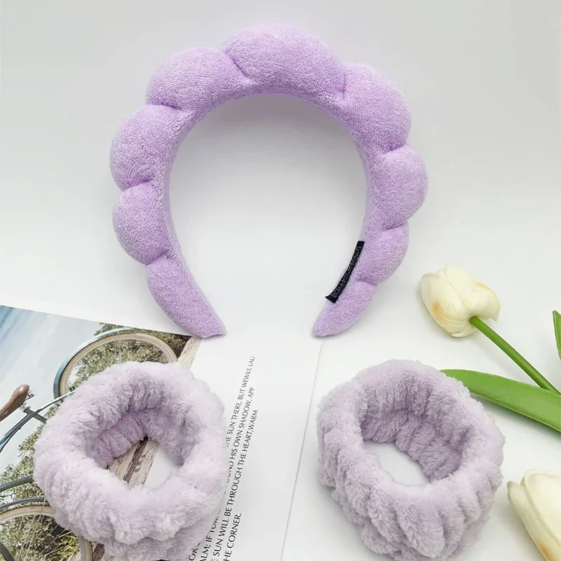 Стильные повязки на голову для мытья лица 3 шт./комплект