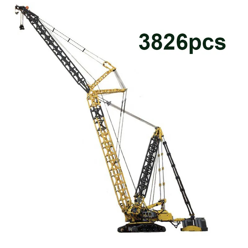 

2020 technology building block moc-39663 project Liebherr crane boom high difficulty remote control assembling boy toys