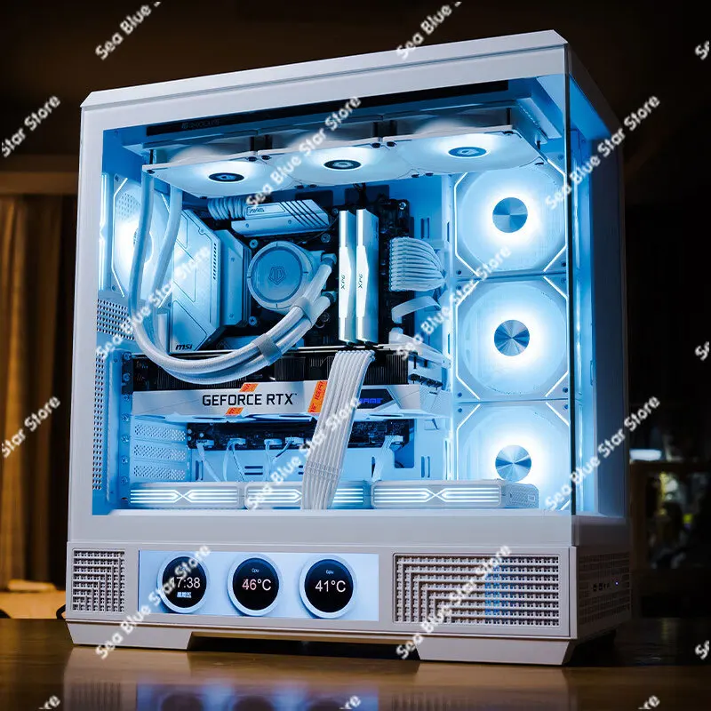 Яркий Arashi Dalan Белый Экранная комната с видом на море Шасси водяным охлаждением