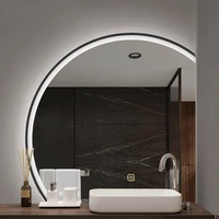 smart no fog vanity bathroom mirror light irregular electric unbreakable bathroom mirror modern custom espejo bathroom fixtures