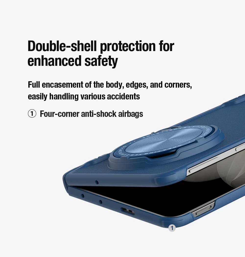 Фото Складной чехол для OPPO Find N5 5G, матовый чехол Nillkin с подставкой, чехол для камеры, защита конфиденциальности объектива №3