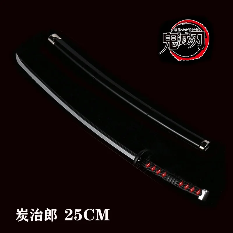 25 см фигурка рассекающего демонов: Kimetsu No Yaiba Nichirin Katana с ножнами металлическая