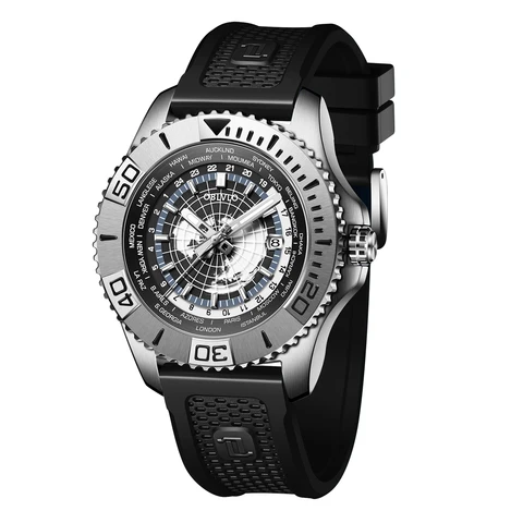 Мужские спортивные часы для дайвинга OBLVLO, автоматические механические часы с сапфировым стеклом, Супер Светящиеся мужские часы