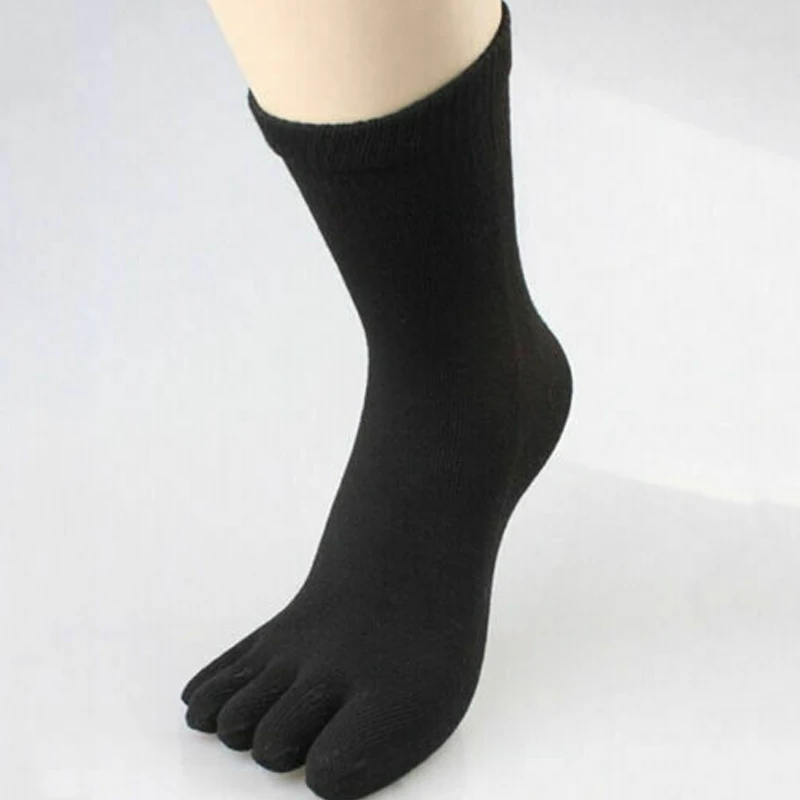 

5 Pairs Mens Five-finger Socks Cotton Toe Short Socks Autumn Spring Random Colors Indoor Slippers