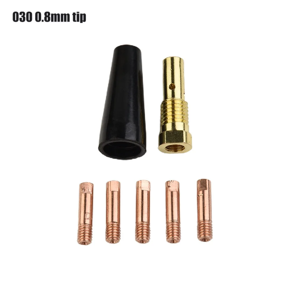 

Protective Cover Gasless Nozzle Tips 030 Brass Durable Gasless Holder Nozzle Tips Fit Century FC90 MIG Welding Torch