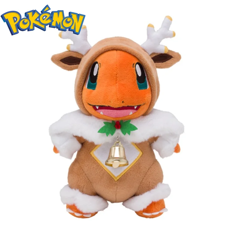 

Legendary Pokemon Characters Charmander Pikachu Plush Toy 25cm Anime Figure Christmas Cross Dressing Doll Cute Kid Birthday Gift