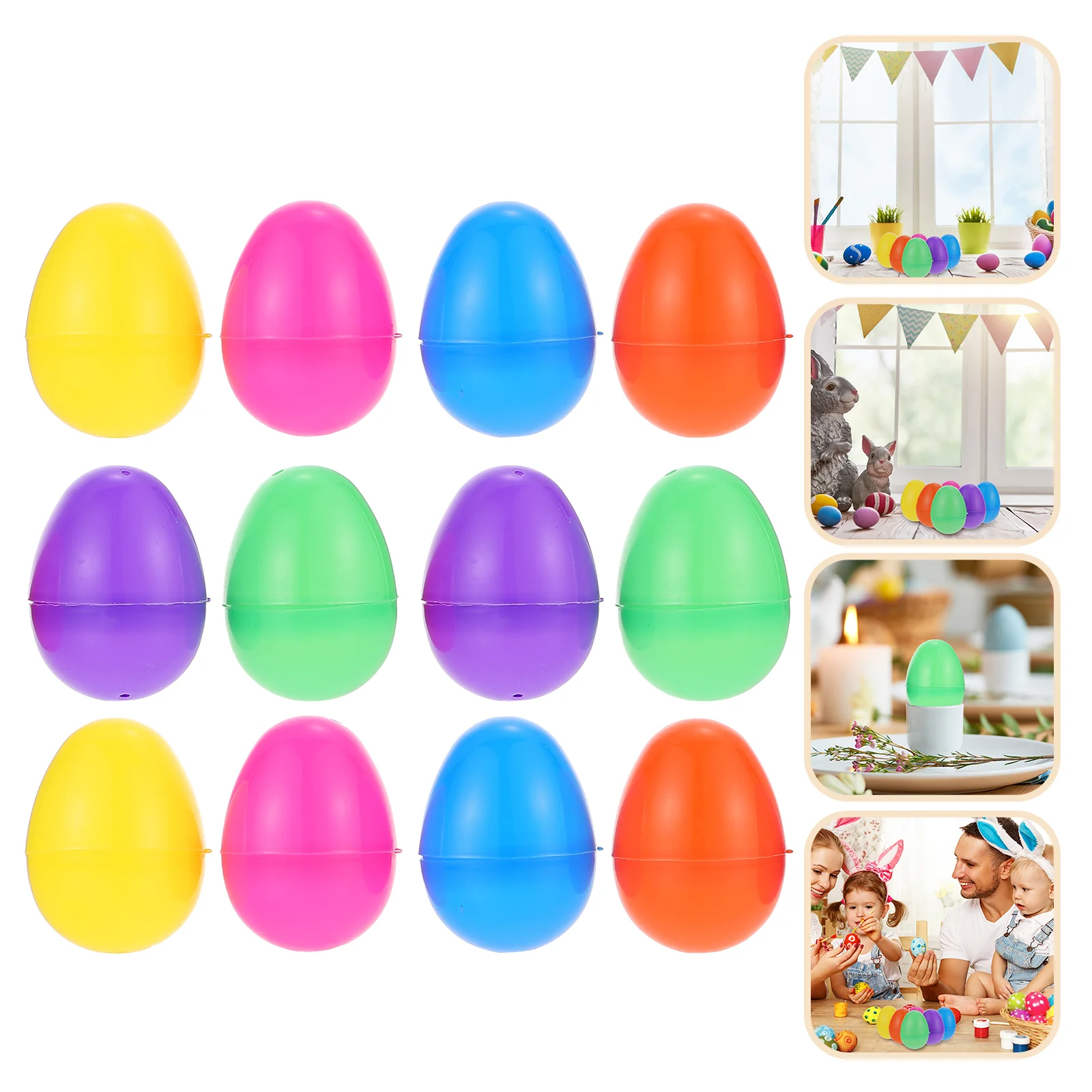 

12 Pcs Imitation Eggs Easter Party Favor Wedding Decor Creative Twisting Children Toys Lottery Plastic Children's