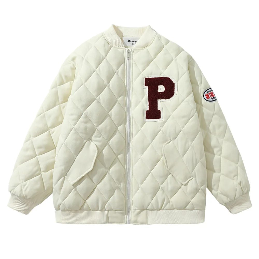 Baseball padded for women in 2022 winter new loose college style down for women's casual