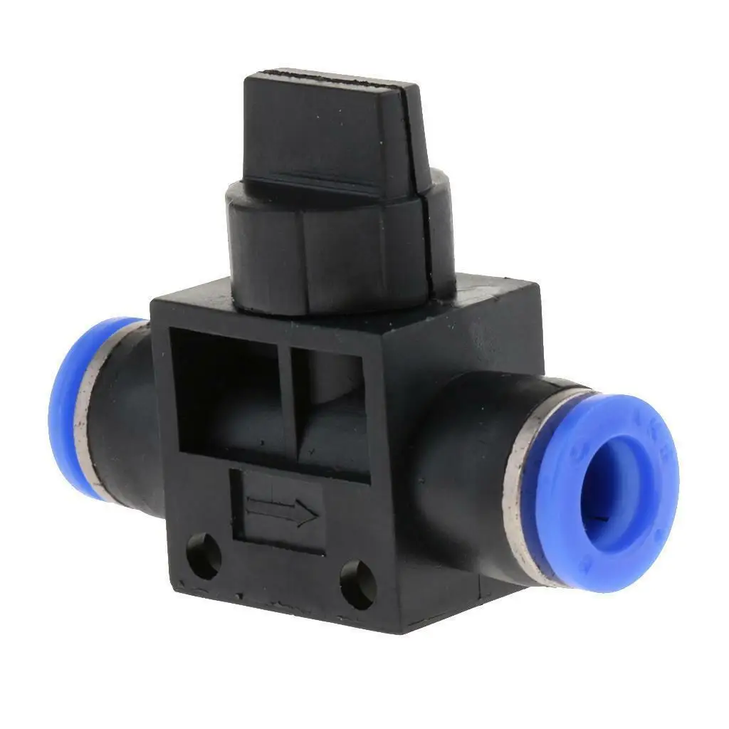

Pneumatic Quick Connector HVFF-10 0.4inch Plastic Pipe Connector Trachea Switch Valve Pipe Cable Connector