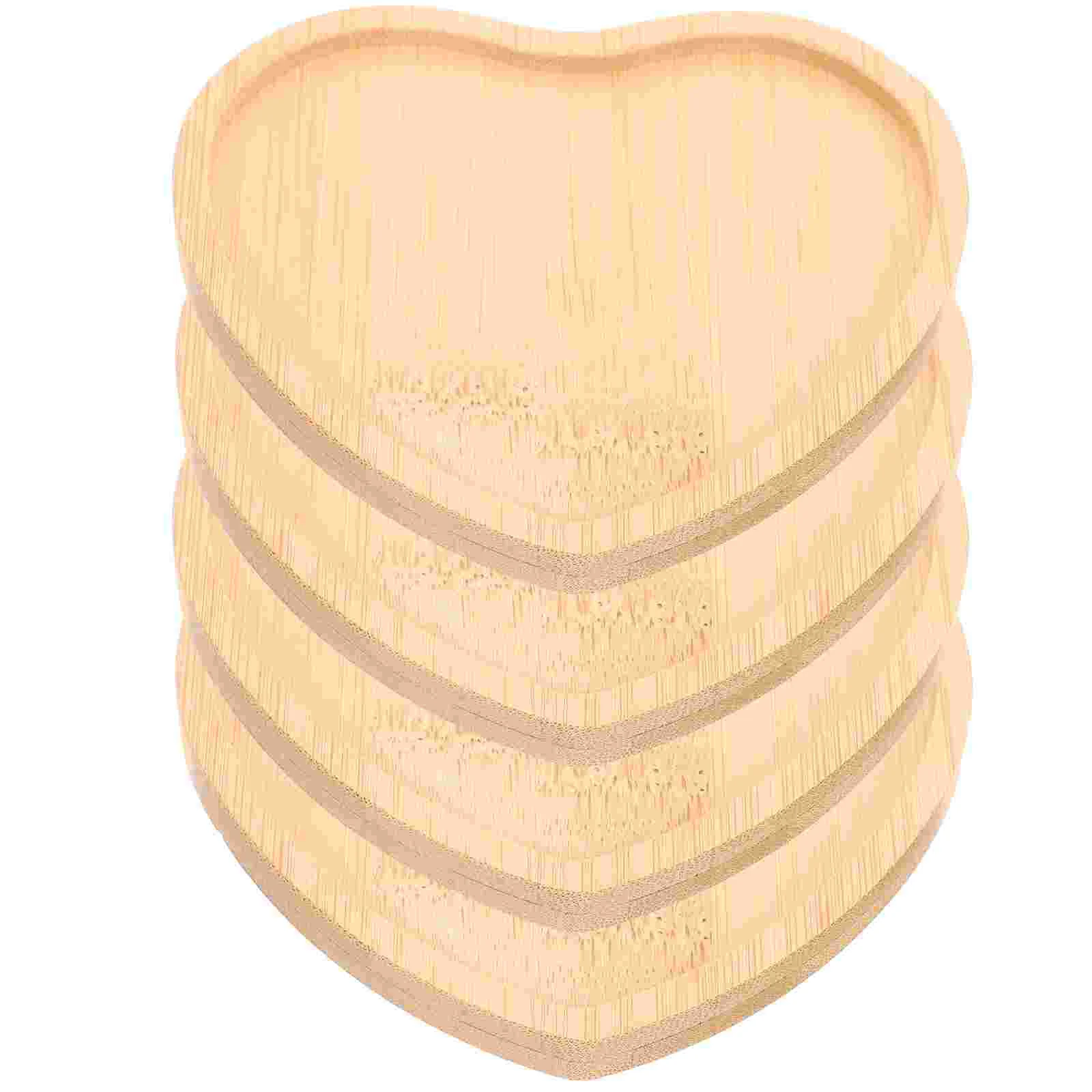 

4 Pcs Heart Shaped Pad Cute Coaster Vintage Decor Home Valentines Coasters Material Package Funny