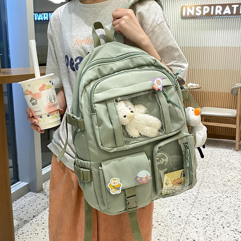 

Women's Preppy Backpack Teenage Girl High School Bag Backpacks Fancy Book Schoolbags Cute Travel Pack Rucksack For Lady Female
