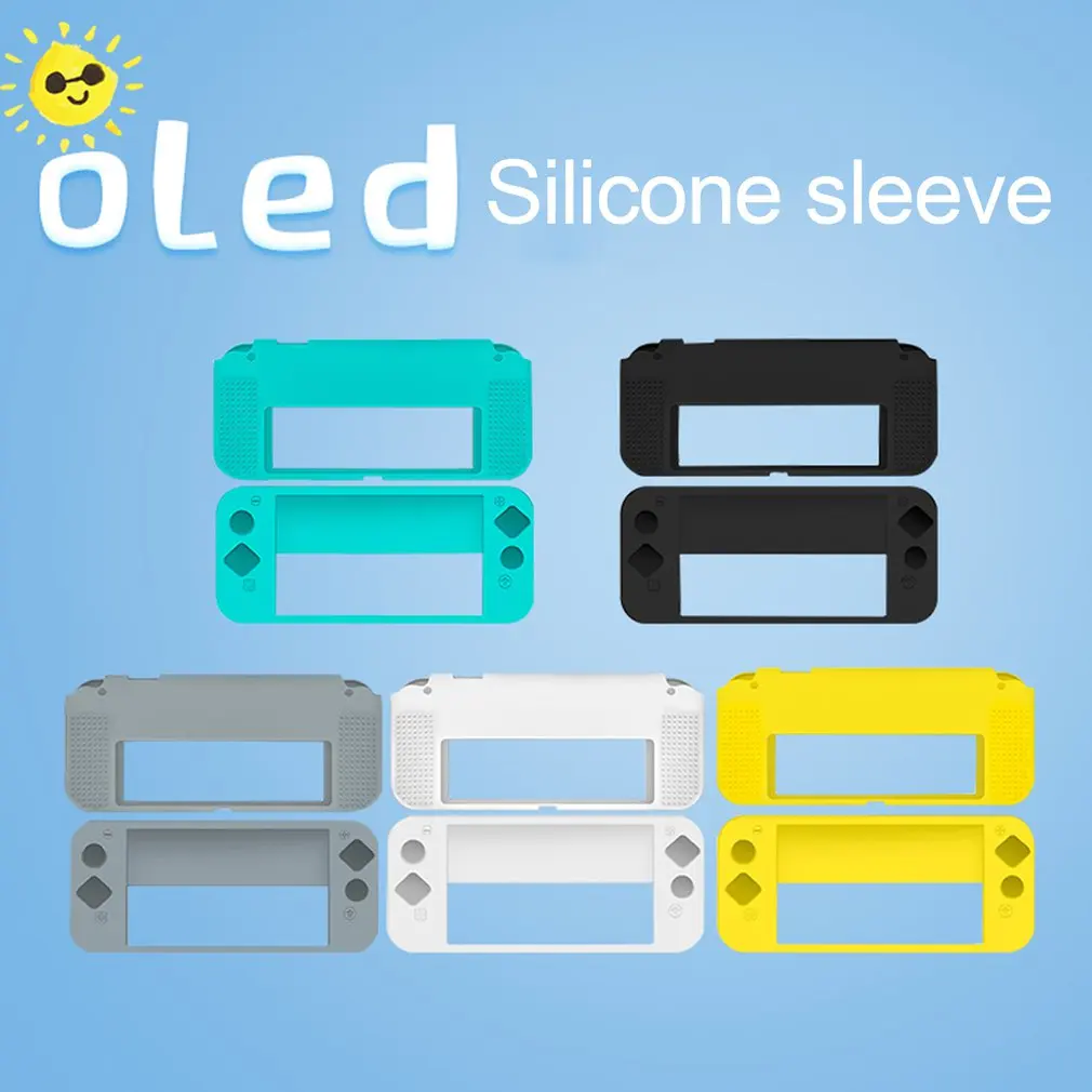 

Protective Silicone Cover For Nintendo Switch OLED Fashion Silicone Cover Soft Rubber Shell Non-Slip Anti-drop Game Accessories