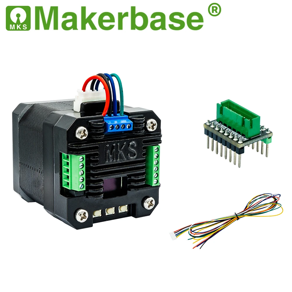 Фото Makerbase MKS SERVO42D CAN RS485 NEMA17 Драйвер шагового двигателя с замкнутым контуром для материнской платы MKS для лазерного гравера с ЧПУ 3D-принтера №5