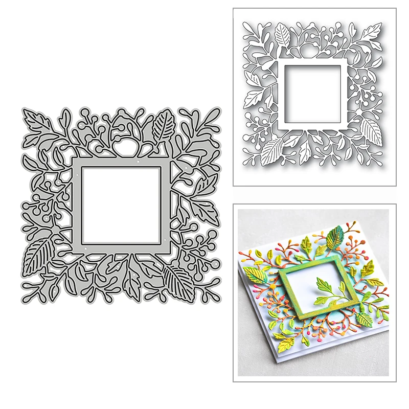 

Новинка 2022 металлические пресс-формы с рамкой листьев для скрапбукинга «сделай сам» и изготовления карт украшение Тиснение Бумага Ремесло ...