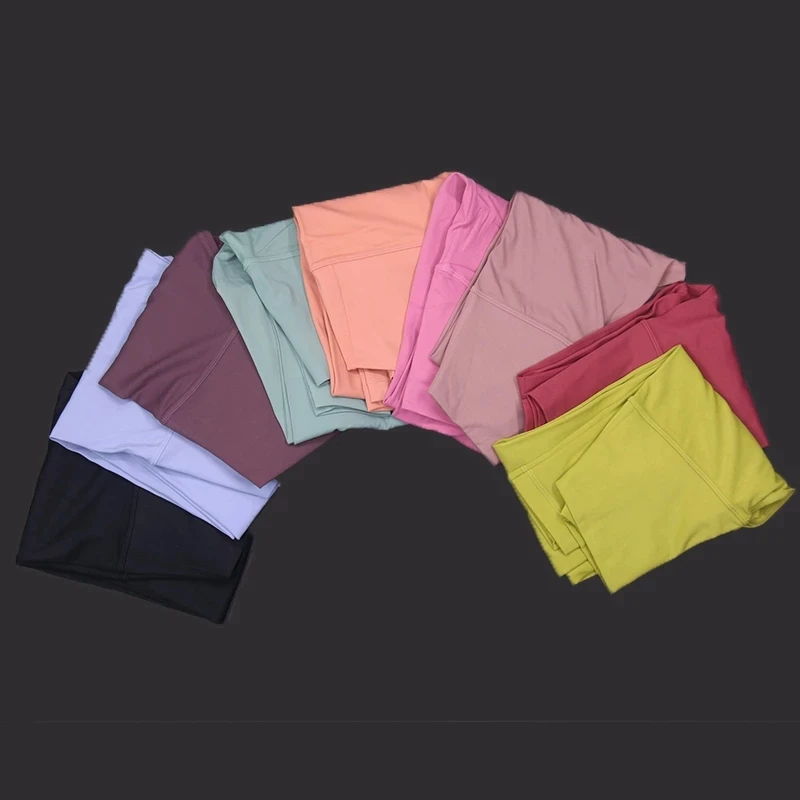 With Lululogo Sport Leggings Women Elastic Sport Yoga Leggings High Waisted Legging Women Tummy Control Leggings Custom Logo