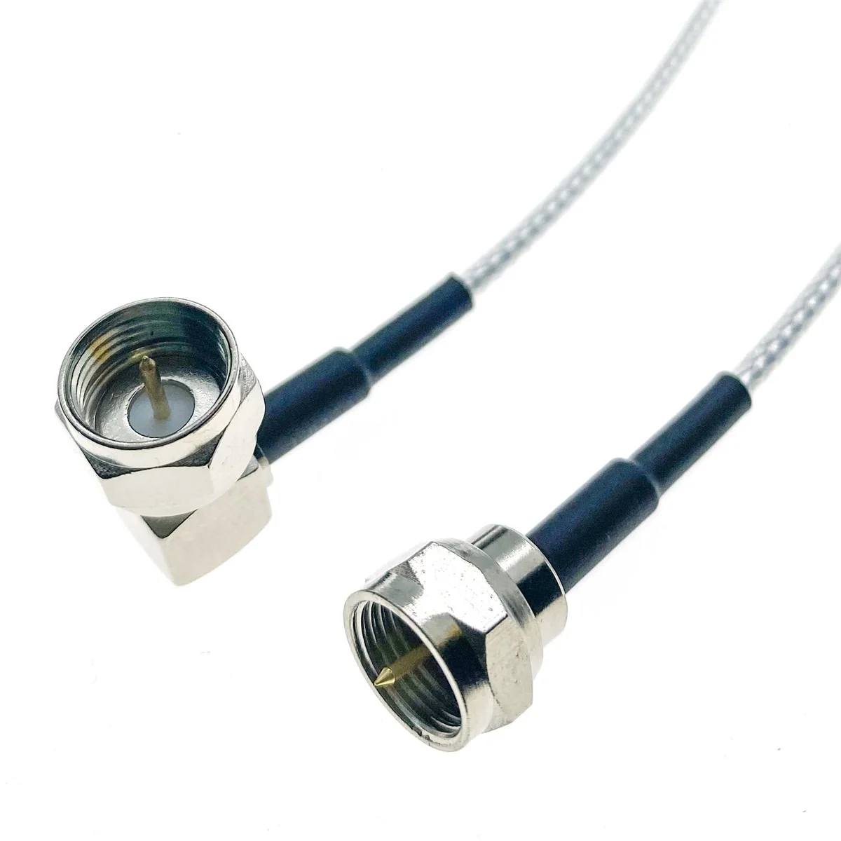 

RG316 F male plug to F Male Right Angle 50Ohm Low Loss Jumper Coax RF Cable