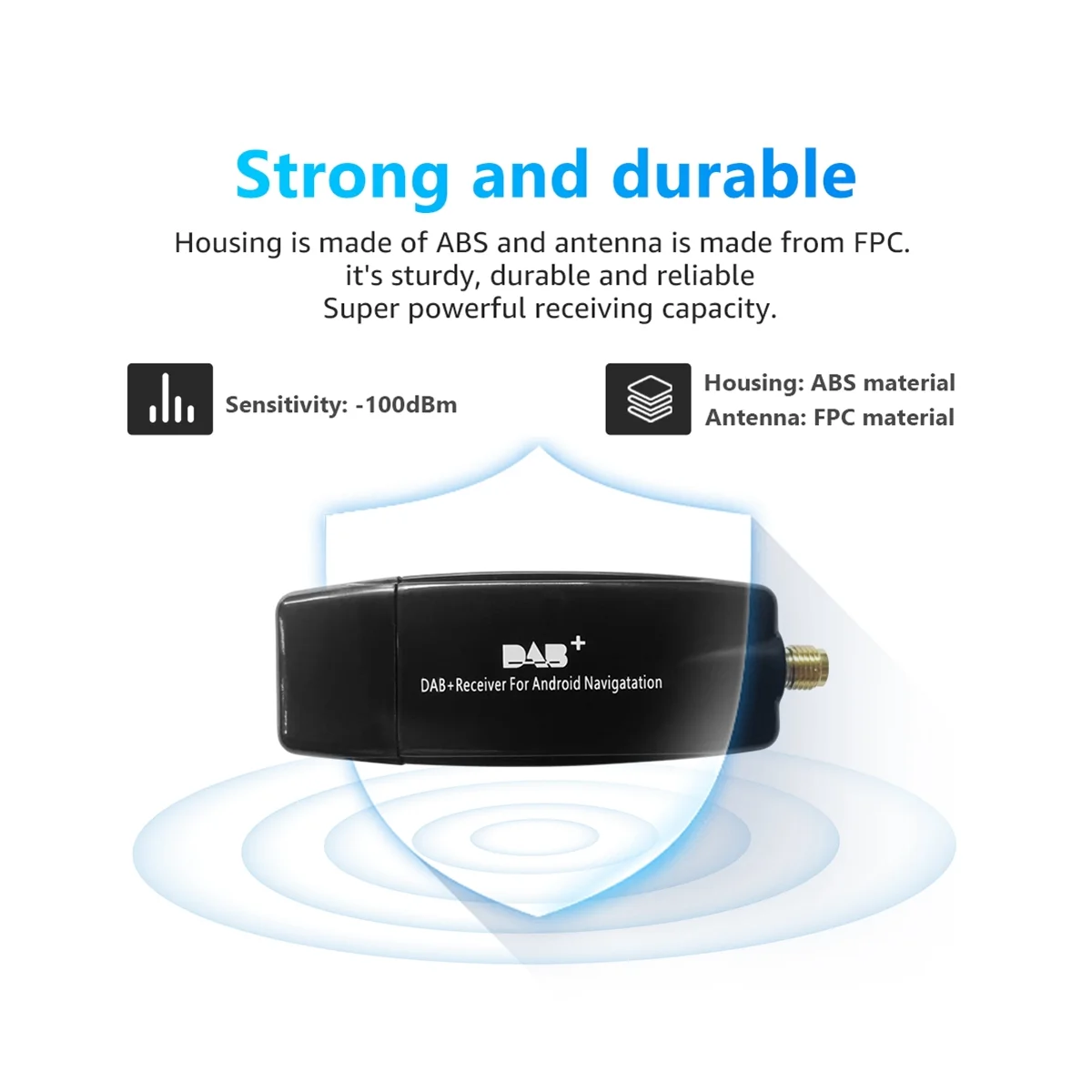 DAB USB Android автомобильный радиоприемник с антенной