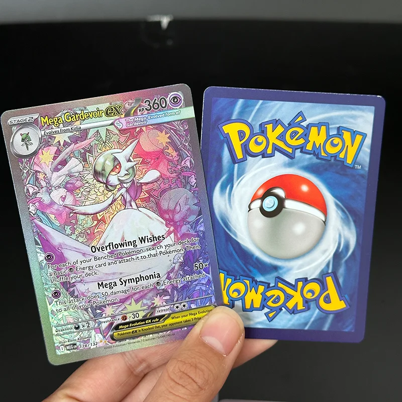 Фото Коллекционная игровая карта DIY English PKM Mega Gardevoir ex Lucario Kangaskhan Venusaur EX №2