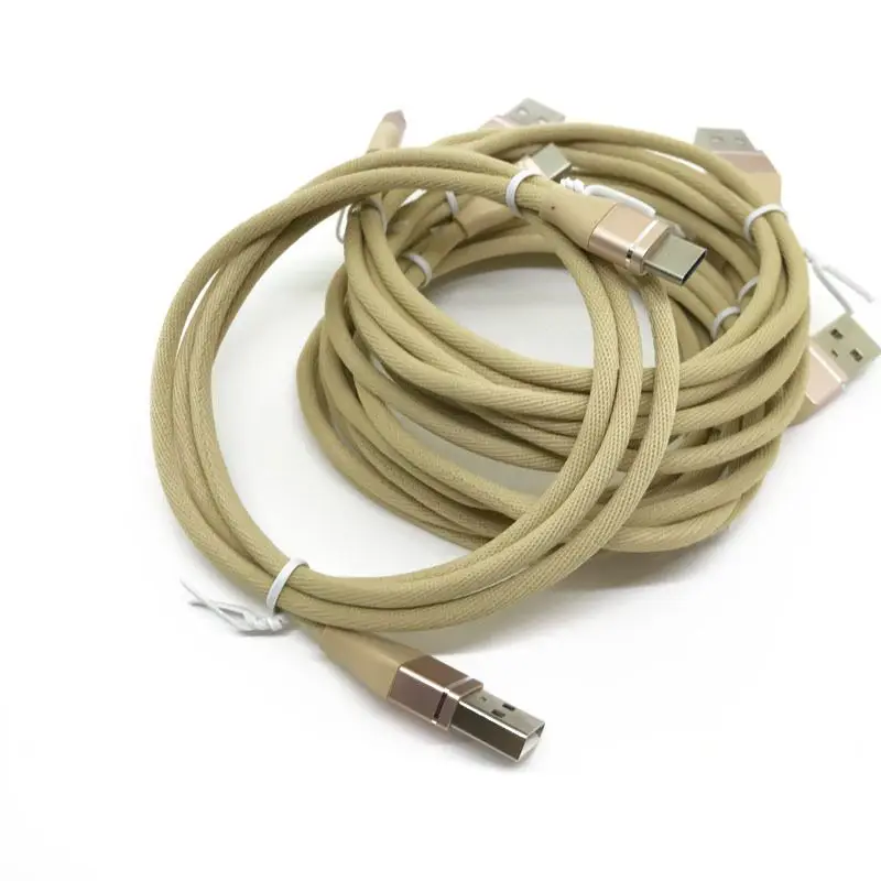 

Tube Packing In Display Box USB Cable Fabrics Braided Cable Support 3A Fast Charging Micro USB & Type-C Cable