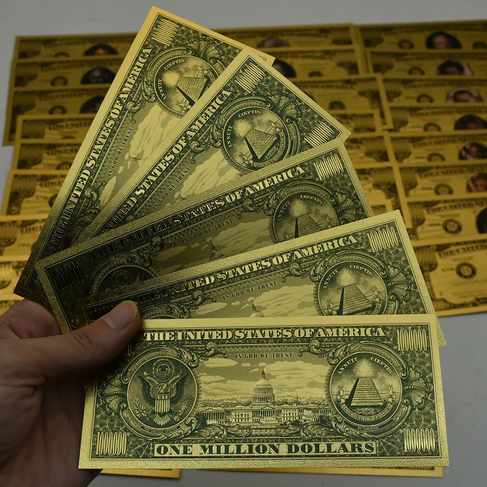 46 шт./компл. Соединенные Штаты президент Золотой банкнот Трамп биден Рузвельт