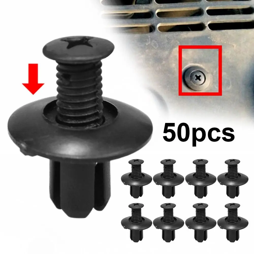 Детали для отверстия брызговиков, черные фиксаторы, зажимы для автомобильных креплений, заклепки, крепежные зажимы для Hyundai | Для Mazda | Для Honda