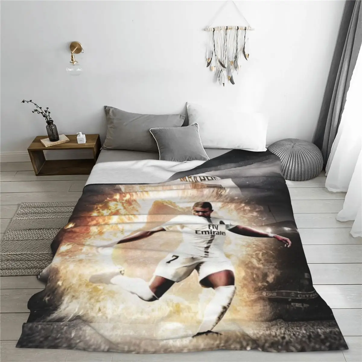 Одеяло Kylian Mbappe супер мягкие теплые легкие одеяла для дивана коврик разных