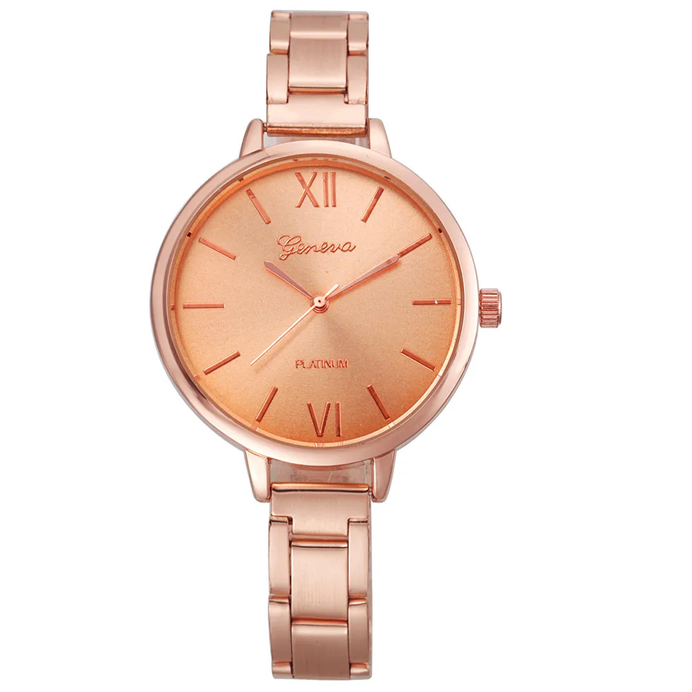 

NO.2-7516 Geneva Women Watches TOP Brand Luxury Stainless Band Wrist Watch Ladies Clock Relogio Reminino Montre Femme relogios