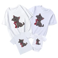 disney berlioz cat t shirts leisure summer kids short sleeve baby girl boy baby romper family matching clothes adult unisex tops
