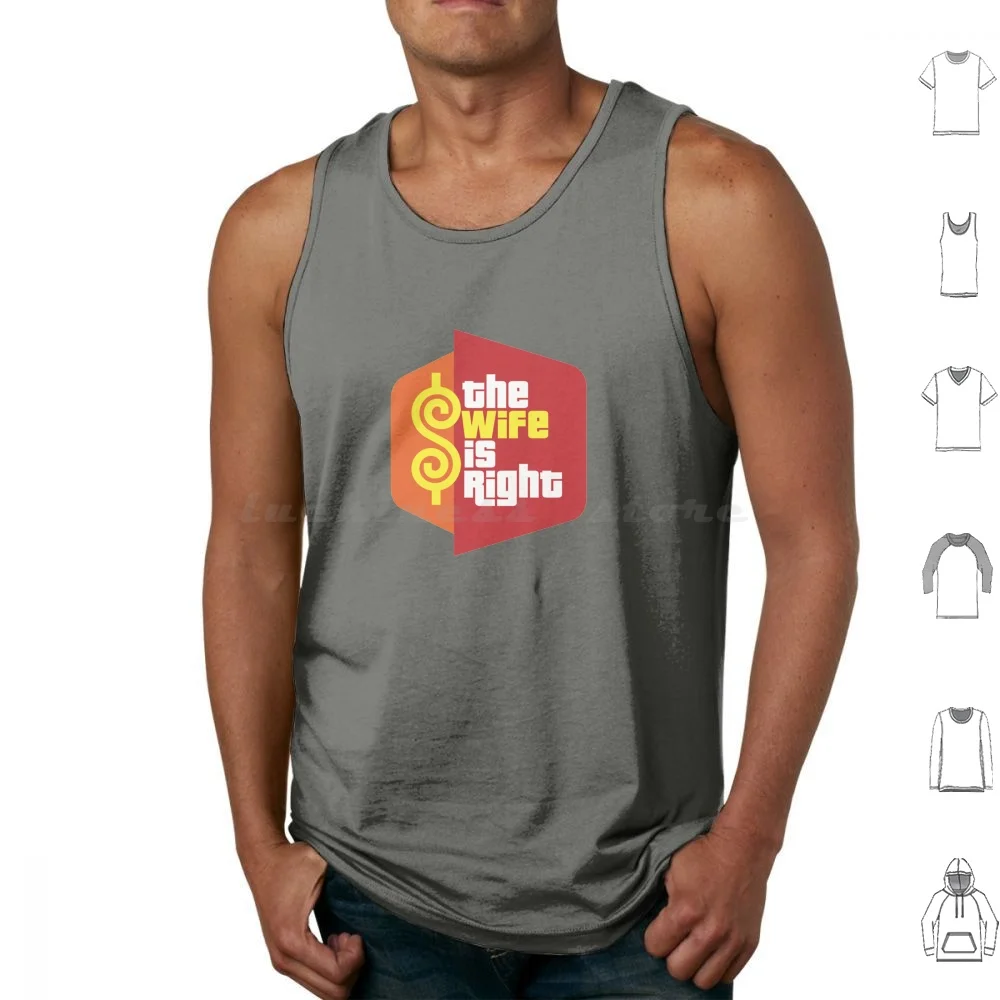 

The Wife Is Right Game Show Logo Parody Tank Tops Vest Sleeveless Yabyum Yabyumshop Logo Logo Parody Logo Spoof Meme Pop