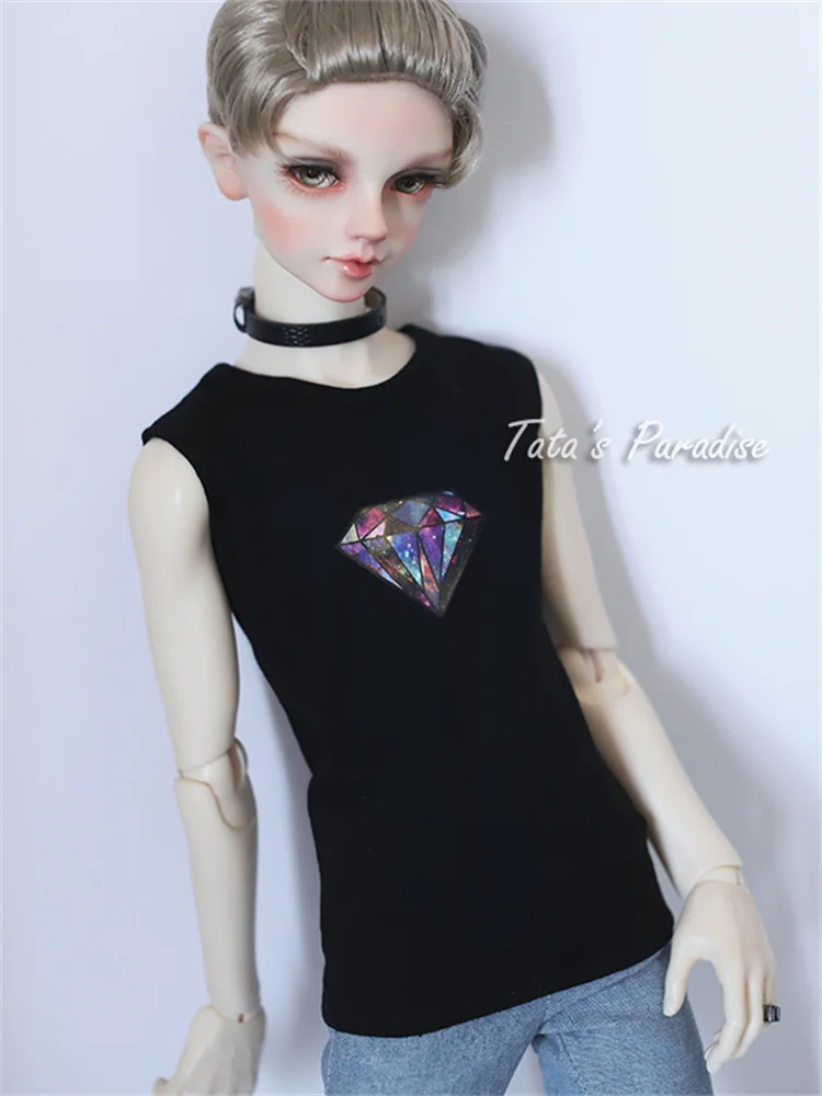 

BJD Doll Clothes Black Vest Bottoming Shirt For 1/3 SD17 POPO68 SSDF Uncle BJD Dolls Vest Doll clothing Accessories